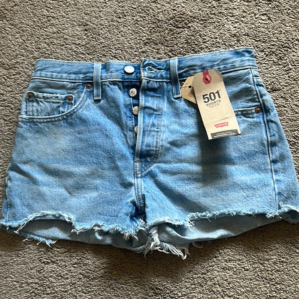 Levi's Women's Blue Denim Shorts